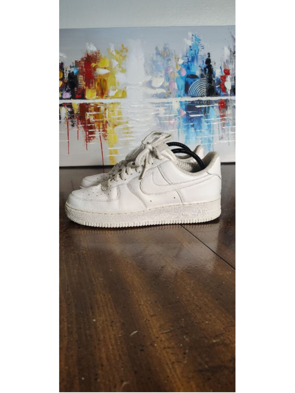 Nike Air Force 1 Shoes Mens Size 9 CW2288-111 White Low Top Sneakers